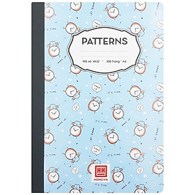 Sổ Patterns A4 - 300 Trang - Hồng Hà 4532 - Màu Xanh Da Trời