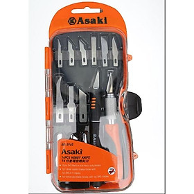Mua Bộ dao tỉa củ quả điêu khắc  chạm  trổ  tách  ghép cao cấp 14 chi tiết Asaki AK-3960