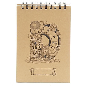 Sổ Sketchbook Alphabet - Hình Chữ D