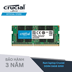 Ram Laptop Crucial DDR4 8GB Bus 3200MHz CL22 1.2v CT8G4SFS832A - HÀNG CHÍNH HÃNG