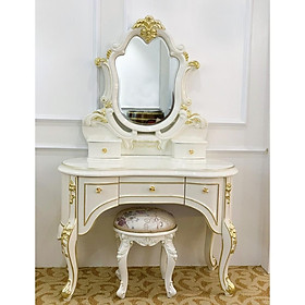 Mua Bàn phấn trang điểm gam trắng thanh lich mang phong cách tân cổ điển sang trọng
