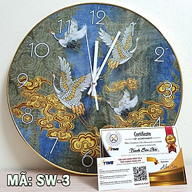 Đồng hồ treo tường nghệ thuật XTime SW-03, kim trôi, bảo hành 1 đổi 1