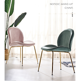 Mua Ghế bàn ăn Bọc Nỉ cao cấp Đa năng Decor sang trọng bếp ăn - Ghế trang điểm Đa năng tiện lợi bền đẹp GKK004 Giao màu ngẫu nhiên