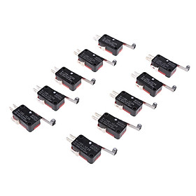 10 Pieces V-156-1C25 Micro Limit Switch Long Hinge Roller Momentary SPDT
