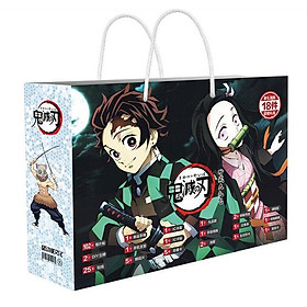 Hộp quà hình chữ nhật Kimetsu no Yaiba Thanh gươm diệt quỷ thiết kế độc đáo tặng ảnh Vcone