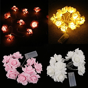 Set 2 LED Rose String Fairy Light for Christmas Wedding Party Decoration
