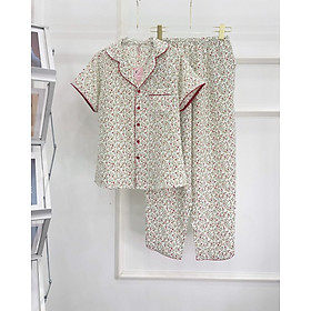 Đồ ngủ nữ pijama mặc nhà cao cấp, bộ quần áo ngủ TK1