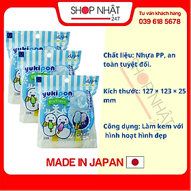Khuôn làm kem hình người tuyết (2 que) - Nội địa Nhật Bản