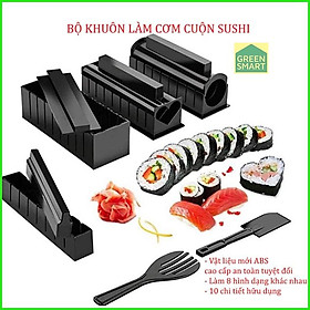 Bộ khuôn làm cơm cuộn , dụng cụ làm shushi cao cấp 10 món