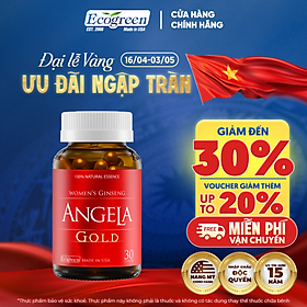 [Hộp 30v] Viên Uống ANGELA GOLD Hỗ Trợ Sức Khỏe, Sắc Đẹp Và Sinh Lý Nữ