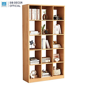 Mua Tủ Sách Để Sàn Gỗ Nhiều Ngăn Với Hệ Khung Dày 25mm Chắc Chắn Thương Hiệu SIB Decor KSG04
