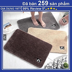 Mua Thảm chùi chân cao cấp siêu thấm mềm mịn chống trơn trượt  thảm chùi chân nhà tắm nhà bếp size lớn 60x40cm