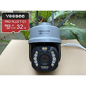 Mua Camera Wifi Yoosee Chuẩn 3.0 Mpx Full HD Trong nhà Ngoài Trời Xoay 355° 4 râu Xem Đêm Có Màu-Đàm Thoại 2 Chiều-Phát Hiện Chuyển Động - Hàng Nhập Khẩu