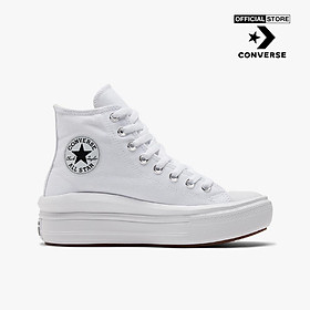 CONVERSE - Giày sneakers nữ cổ cao Chuck Taylor All Star Move 568498C-0000_WHITE