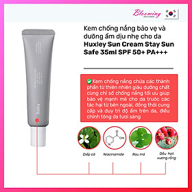 Kem chống nắng dưỡng ẩm dịu nhẹ Huxley Sun Cream Stay Sun Safe SPF50+ PA+++ 35ml