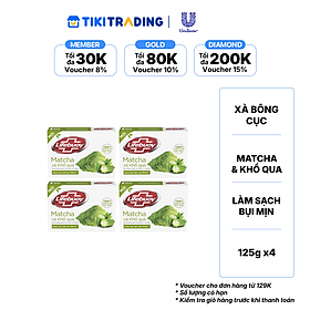 Combo 4 LIFEBUOY Xà Bông Cục Matcha & Khổ Qua 125g