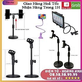 Mua Chân Kẹp Mic  Điện Thoại  Ipad Để Bàn Chân Đế Micro Tăng Giảm Chiều Cao - Kệp điện ipat