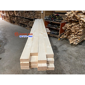 [MS108] Thanh gỗ thông 3cm x 6cm x dài 150cm + láng mịn 4 mặt
