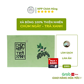 Xà Phòng Sinh Dược- Xà Bông Chùm ngây Trà xanh - Ngừa mụn VNL (Bánh 100gr)