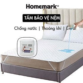 Mua Tấm bảo vệ nệm chống thấm Homemark - 4 lớp bảo vệ nệm sạch tuyệt đối  ngăn bụi bẩn  dễ vệ sinh