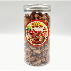 Hạt điều rang muối vỏ lụa loại cồ o'casso hộp nắp vặn 500g