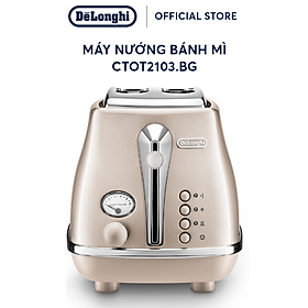 Mua  Hàng chính hãng  Máy nướng bánh mì DeLonghi Icona Metallics CTOT2103 (BG/ GY)