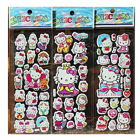 Set 3 Sticker Dán Trang Trí Hoạt Hình