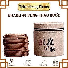 Mua Nhang vòng ngải cứu thảo mộc đàn hương 40 vòng cháy 4g