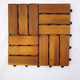 Thùng ván gỗ lót sàn 12 nan - nâu vàng (10 vỉ)