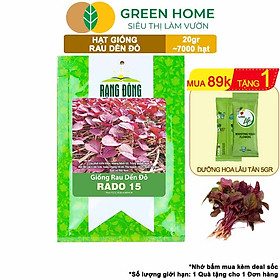 Mua Hạt Giống Rau Dền Đỏ GreenHome  Gói 20gr~7000 hạt  Dễ Trồng Quanh Năm  Thu Hoạch Nhanh R24