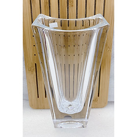 Bình hoa pha lê thủy tinh 4 góc cao ấp 28cm - ANTH495