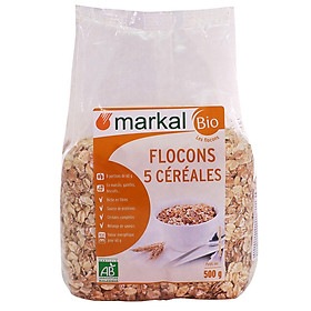 Ngũ cốc hỗn hợp Hữu Cơ cán dẹp MARKAL 500g