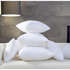 Mua (100% BÔNG COTTON TRẮNG TINH) RUỘT GỐI VUÔNG ép hơi cao cấp 45x45cm hàng đẹp chất lượng có khóa kéo hạt dưa