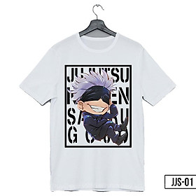 Áo thun Jujutsu Kaisen Gojo Satoru Itadori Yuji tay ngắn cotton 4 chiều giá rẻ