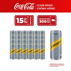 [SALE 11.11] Lốc 24 Lon Schweppes Soda Sleek 320ml – Nước Soda Giải Khát, Giải Khát Ngay, Coca-Cola Official Store