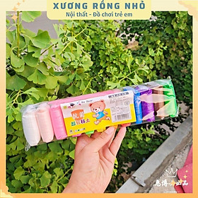 Hình ảnh Đất sét nhật tự khô an toàn 12 màu cao cấp Softclay nặn hình, làm Butter slime kèm bộ cây tạo hình loại 1 hàng đẹp