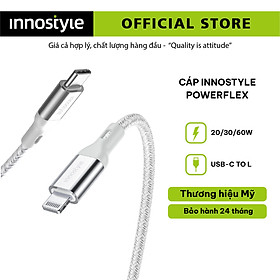 Cáp sạc nhanh cho iphone 14 i 13 i 12 innostyle powerflex usb-c mfi 1.5m 20/30/60w icl150al - hàng chính hãng