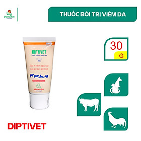 Thuốc mỡ bôi ngoài da trị ghẻ, xà mâu, viêm da cho chó, mèo Vemedim Diptivet - Tube 30g