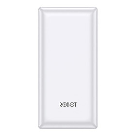 Pin sạc dự phòng 20000mah ROBOT RT20 thiết kế nhỏ gọn 1 cổng USB và 1 cổng Micro/Type-C tặng dây sạc Micro - Hàng chính hãng
