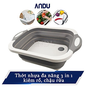 Mua Thớt Nhựa Đa Năng 3 Trong 1 Kiêm Rổ Đựng và Chậu Rửa Tiện Dụng