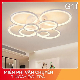 Mua Đèn ốp trần trang trí phòng khách hiện đại G11 có 3 chế độ sáng kèm điều khiển tăng chỉnh sáng - Mã 2009/8