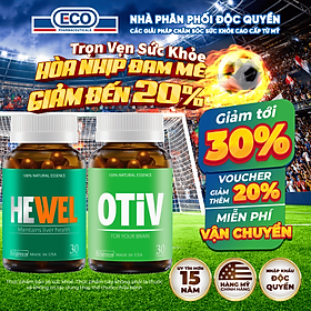 Combo Bổ Gan Và Não Bộ Ecogreen Hỗ Trợ Giải Độc Gan, Tăng Trí Nhớ, Giảm Stress (Dùng 1 Tháng)