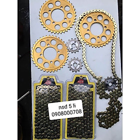 Trọn ộ nhông sên dĩa ATE gắn cho mọi dòng xe 67, 68, CD, CL...
