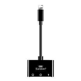 Jack Chuyển Lightning 3 in 1 ( 2 Cổng Lightning + 1 Jack 3.5) EarlDom OT30 -Hàng chính hãng