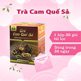 Trà Cam Quế Sả Mix Hộp 30 Gói Túi Lọc Siêu Thị Thiên Nhiên