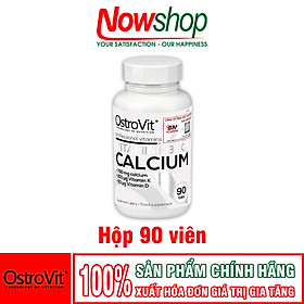 Viên Uống Canxi OstroVit Vitamin D3 K2 Calcium Giúp Xương Răng Chắc Khỏe Hạn Chế Giòn Xương Xốp Xương Ngăn Ngừa Loãng Xương Nhập khẩu Chính Hãng Ba Lan Hộp 90 Viên