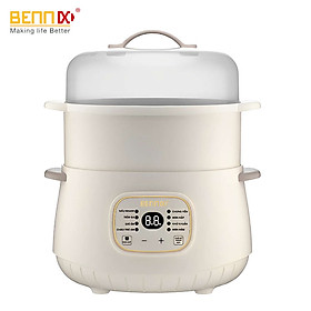 Nồi chưng yến hầm cách thủy Bennix BN-10SLC dung tích 1L kèm xửng hấp - Hàng chính hãng