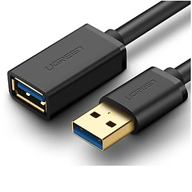 Cáp tín hiệu USB 3.0 nối dài cao cấp dài 1.5m màu đen UGREEN USB30126Us129 Hàng chính hãng