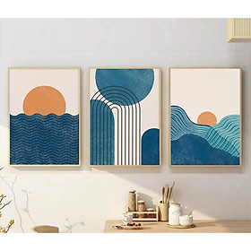 Bộ 3 Tranh Treo Tường Vintage Decor & in theo yêu cầu - Halo Decor