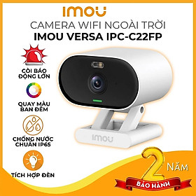 Camera Wifi Imou VERSA C22FP 2MP Đàm Thoại Hai Chiều Còi Báo Động Dùng Trong Nhà Ngoài Trời Nhỏ Gọn Màu Ban Đêm Đế Nam Châm Chống Nước IP65 - Hàng chính hãng